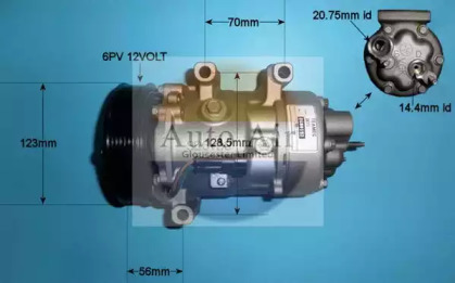 Компрессор (AUTO AIR GLOUCESTER: 14-1444R)