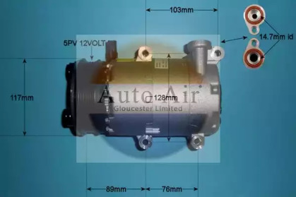 Компрессор (AUTO AIR GLOUCESTER: 14-0099)