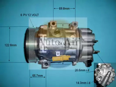 Компрессор (AUTO AIR GLOUCESTER: 14-1308)