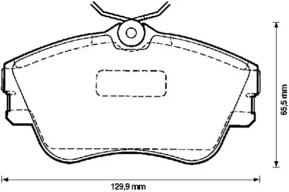 Комплект тормозных колодок (JURID: 571847J-AS)