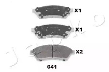 Комплект тормозных колодок (JAPKO: 50041)