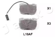 Комплект тормозных колодок (JAPKO: 50L10)