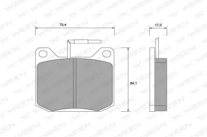 Комплект тормозных колодок (WEEN: 151-1080)