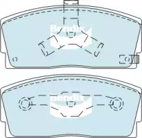 Комплект тормозных колодок (BENDIX-AU: DB1125 GCT)