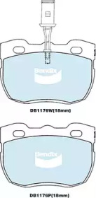 Комплект тормозных колодок (BENDIX-AU: DB1176W -4WD)