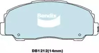 Комплект тормозных колодок (BENDIX-AU: DB1212 -4WD)