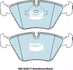 Комплект тормозных колодок (BENDIX-AU: DB1242 GCT)