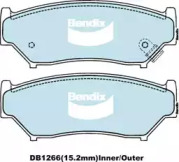 Комплект тормозных колодок (BENDIX-AU: DB1266 -4WD)