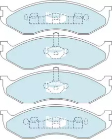 Комплект тормозных колодок (BENDIX-AU: DB1311 -4WD)