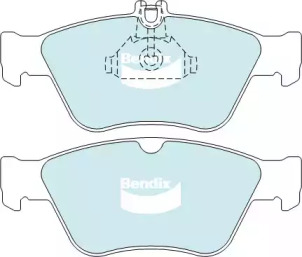 Комплект тормозных колодок (BENDIX-AU: DB1330 EURO+)