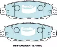 Комплект тормозных колодок (BENDIX-AU: DB1420 GCT)