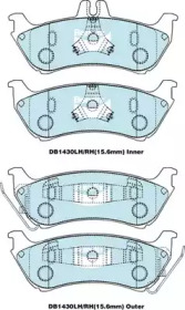 Комплект тормозных колодок (BENDIX-AU: DB1430 EURO+)