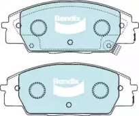 Комплект тормозных колодок (BENDIX-AU: DB1452 GCT)