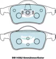 Комплект тормозных колодок (BENDIX-AU: DB1456 GCT)