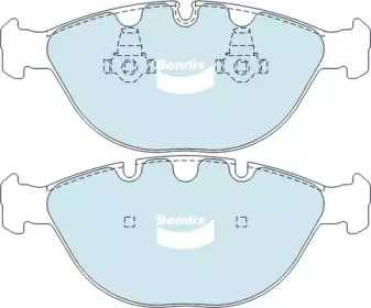 Комплект тормозных колодок (BENDIX-AU: DB1495 -4WD)