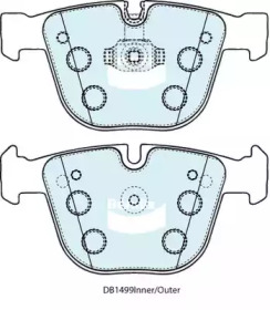 Комплект тормозных колодок (BENDIX-AU: DB1499 EURO+)