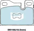 Комплект тормозных колодок (BENDIX-AU: DB166 GCT)