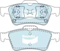 Комплект тормозных колодок (BENDIX-AU: DB1665 GCT)