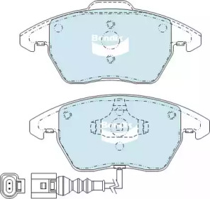 Комплект тормозных колодок (BENDIX-AU: DB1849 EURO+)