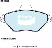 Комплект тормозных колодок (BENDIX-AU: DB1922 GCT)