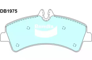 Комплект тормозных колодок (BENDIX-AU: DB1975 HD)