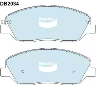 Комплект тормозных колодок (BENDIX-AU: DB2034 -4WD)