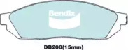 Комплект тормозных колодок (BENDIX-AU: DB208 GCT)