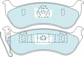 Комплект тормозных колодок (BENDIX-AU: DB2163 -4WD)