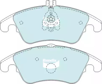 Комплект тормозных колодок (BENDIX-AU: DB2183 EURO+)