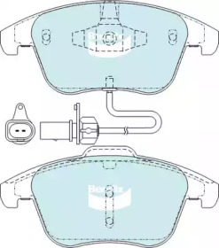 Комплект тормозных колодок (BENDIX-AU: DB2184 EURO+)