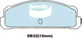 Комплект тормозных колодок (BENDIX-AU: DB22 GCT)