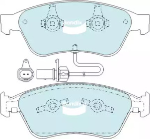 Комплект тормозных колодок (BENDIX-AU: DB2202 GCT)