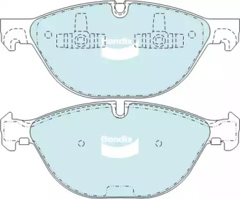 Комплект тормозных колодок (BENDIX-AU: DB2209 GCT)