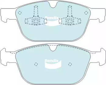 Комплект тормозных колодок (BENDIX-AU: DB2218 HD)