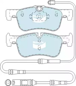 Комплект тормозных колодок (BENDIX-AU: DB2332 EURO+)