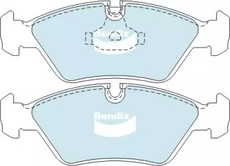 Комплект тормозных колодок (BENDIX-AU: DB256 GCT)