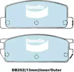 Комплект тормозных колодок (BENDIX-AU: DB262 GCT)