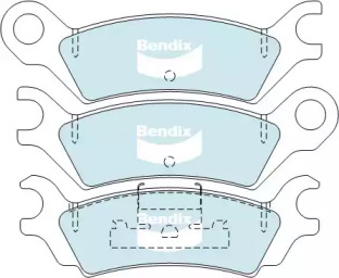 Комплект тормозных колодок (BENDIX-AU: DB279 GCT)