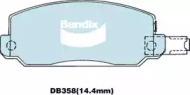 Комплект тормозных колодок (BENDIX-AU: DB358 GCT)