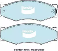 Комплект тормозных колодок (BENDIX-AU: DB382 GCT)