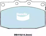 Комплект тормозных колодок (BENDIX-AU: DB416 ULT)