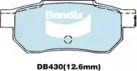 Комплект тормозных колодок (BENDIX-AU: DB430 GCT)