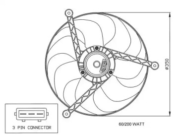 Вентилятор (WILMINK GROUP: WG1720158)