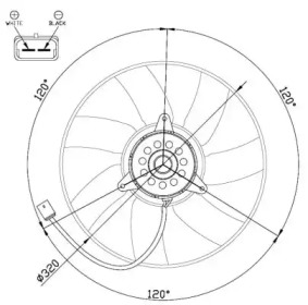 Вентилятор (WILMINK GROUP: WG1720436)