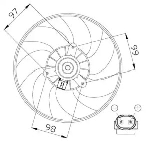 Вентилятор (WILMINK GROUP: WG1720508)