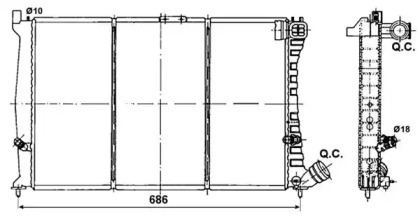 Теплообменник (WILMINK GROUP: WG1722025)