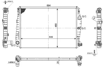 Теплообменник (WILMINK GROUP: WG1722050)