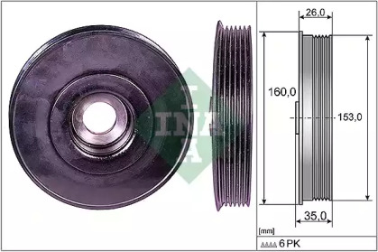 Ременный шкив (WILMINK GROUP: WG1254394)