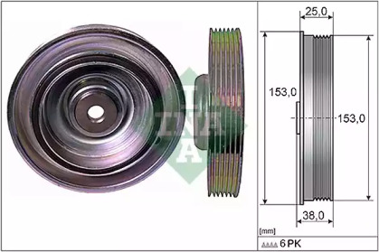 Ременный шкив (WILMINK GROUP: WG1254402)