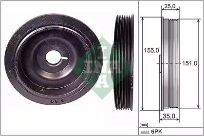 Ременный шкив (WILMINK GROUP: WG1254405)